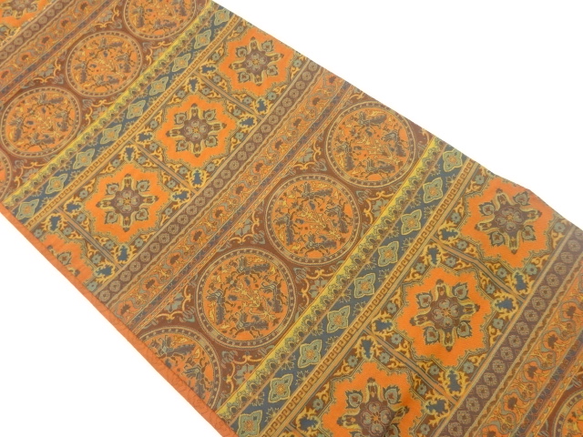 JAPANESE FUKURO OBI / WOVEN FLOWER CREST